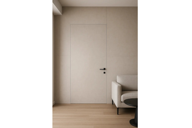 Nematomos durys – modernus sprendimas vientisam ir minimalistiniam interjerui