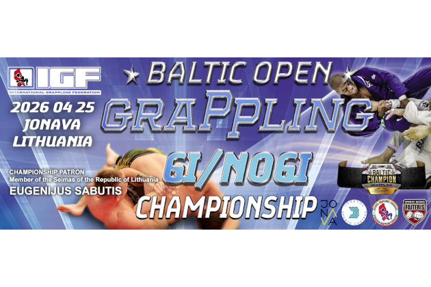 BALTIJOS ATVIRAS IGF GRAPPLING GI / NO-GI ČEMPIONATAS 2026