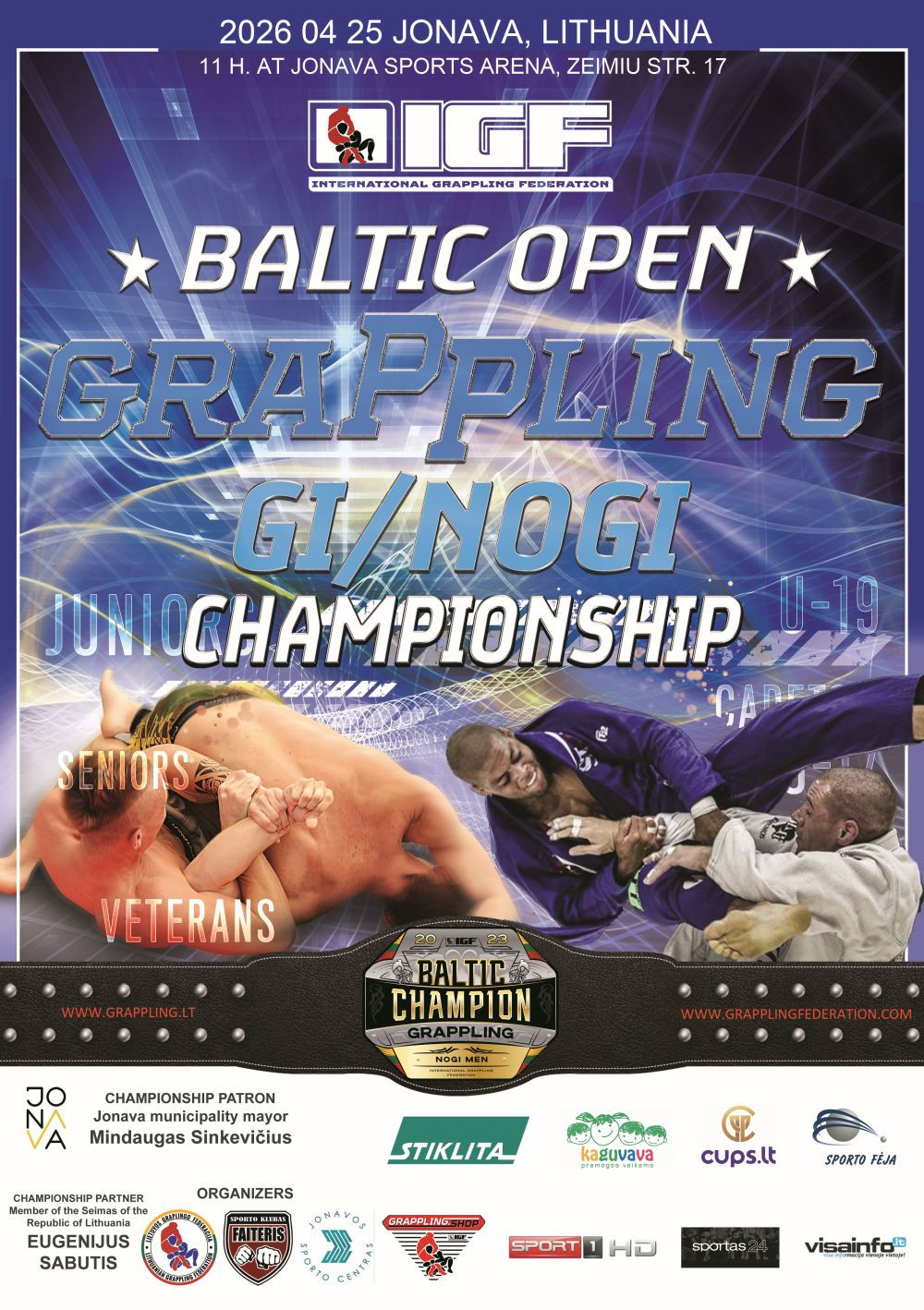 BALTIJOS ATVIRAS IGF GRAPPLING GI / NO-GI ČEMPIONATAS 2026