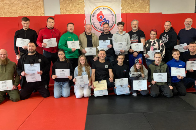 Vilniuje įvyko tarptautinis IGF grappling teisėjų seminaras