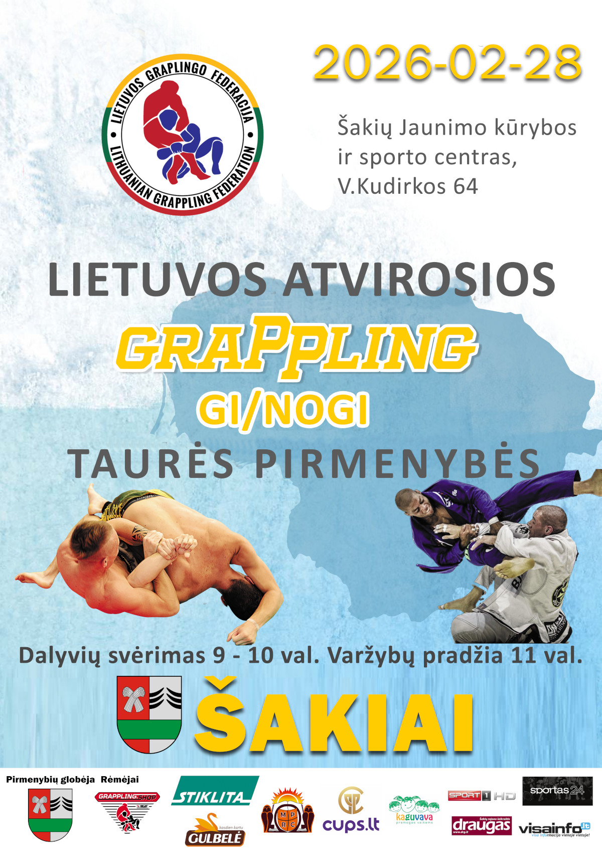 LIETUVOS ATVIRAS IGF GRAPPLING GI / NO-GI TAURĖS ČEMPIONATAS 2026