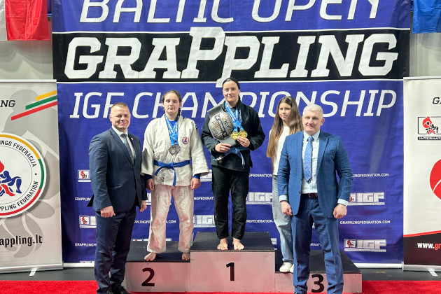 Miglė Nemanytė triumfavo Atvirame Baltijos šalių grappling imtynių čempionate