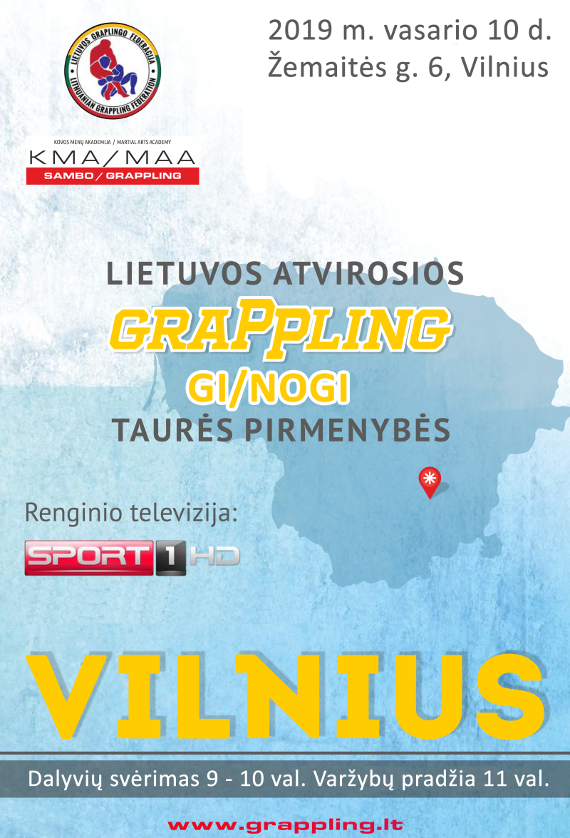 Lietuvos atvirosios Grappling GI/NOGI taurės pirmenybės 2019