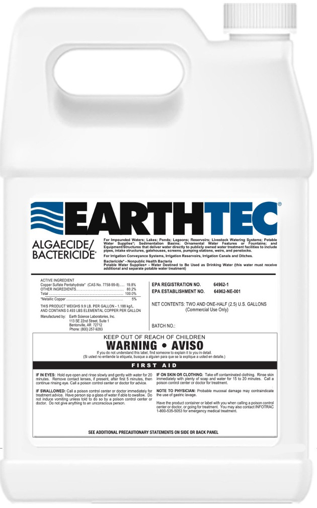 Algicidas/Baktericidas dumblių naikinimui tvenkiniuose su žuvimis – EarthTec®