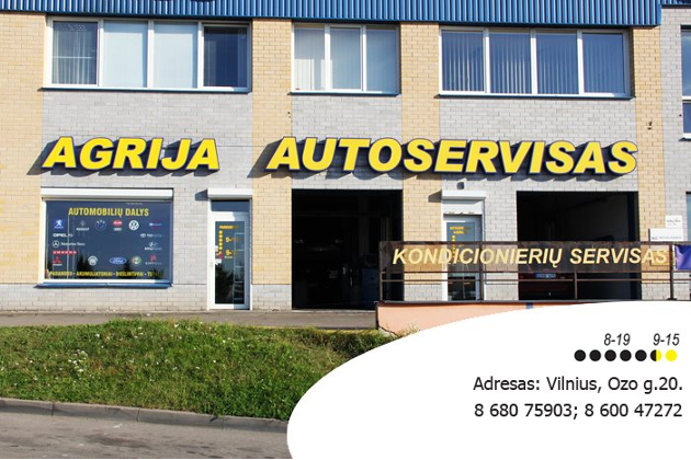 AGRIJA, B. Meškauskienės firma - autoservisas, padangų montavimas, kondicionierių servisas, variklių remontas, techninė apžiūra, automobilių dalys