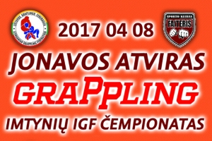 Jonavos atviras grappling imtynių IGF čempionatas 2017