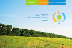 Vėdinimas, šildymas, oro kondicionavimas naudojant atsinaujinančią energiją: GEO-Klimat