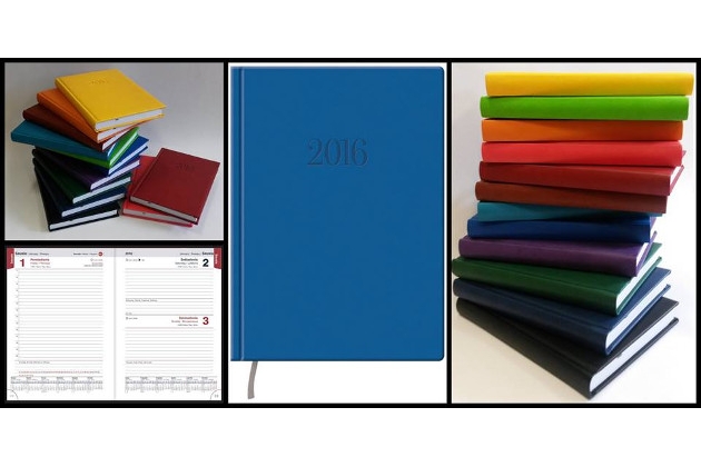 Darbo knygos ir kalendoriai detaliam dienos darbų ir susitikimų planavimui