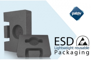 Elektrostatinės iškrovos (ESD) pakuotės iš naujos kartos mažo tankio ESD GalFoam putų polietileno
