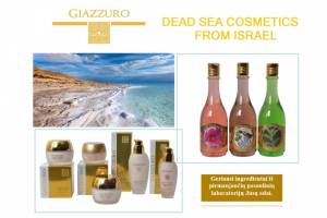 GIAZZURO negyvosios jūros kosmetika iš Izraelio dabar LUKSURIA parduotuvėje!