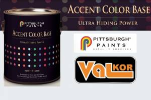 Dažai vidaus darbams  PITTSBURGH PAINTS  Accent Color Base - naujas požiūris į ryškias spalvas!