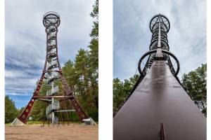 Labanoro apžvalgos bokštas – 36 metrų futuristinio stiliaus bokštas