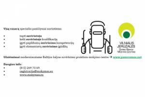Norintiems mokytis suvirinimo: visą vasarą specialūs pasiūlymai VŠĮ Vilniaus Jeruzalės darbo rinkos mokymo centre