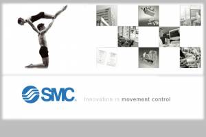 Pneumatiniai komponentai SMC Pneumatics: skirstytuvai, vožtuvai, cilindrai, pavaros