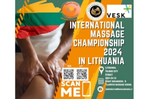 Tarptautinis atviras masažo čempionatas Lietuvoje 2024 m. Kviečiame registruotis!